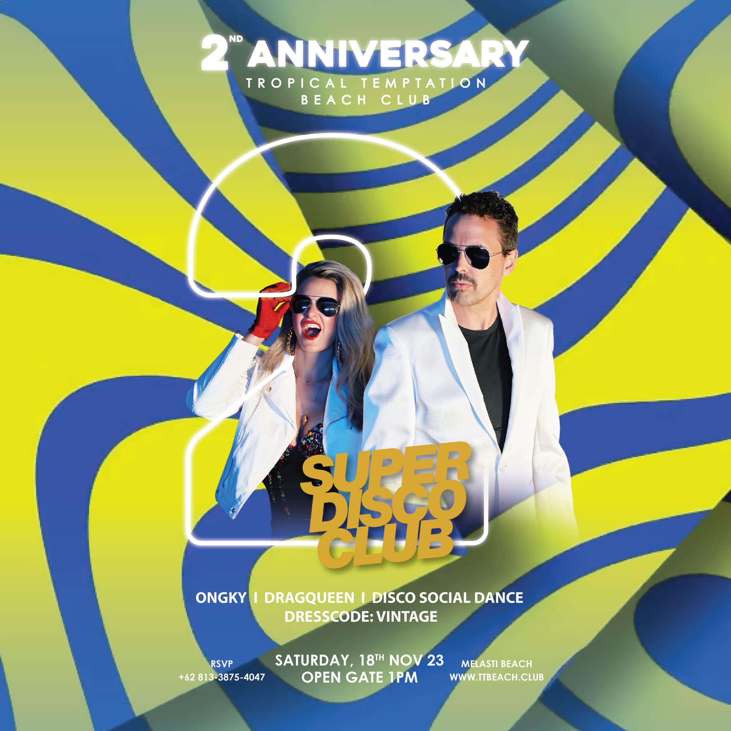 Step Back in Time: Join us for a Spectacular 90’s Beach Club Blast at Our 2nd Anniversary Bash!