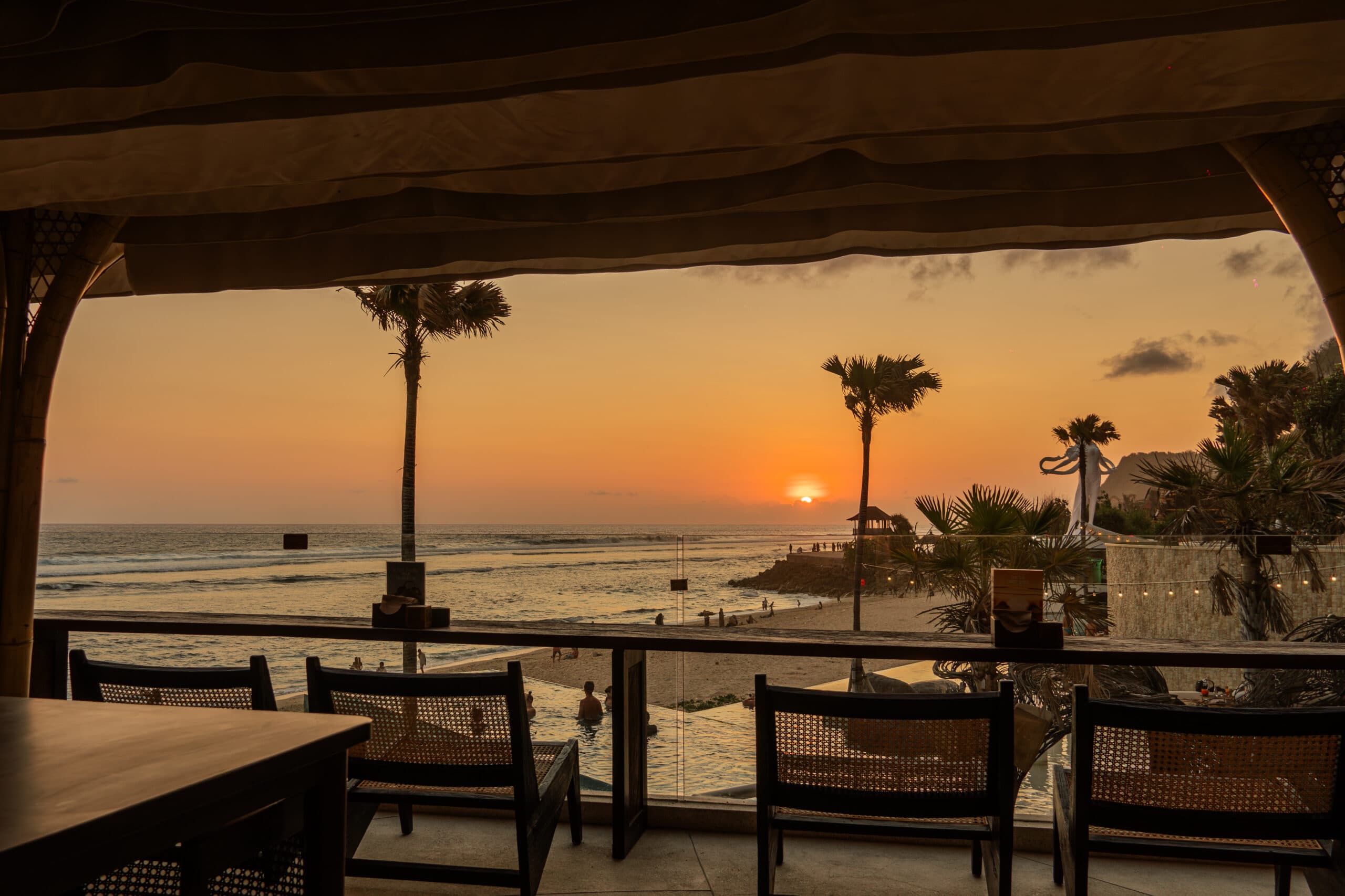 Best Sunset Spot in Uluwatu No Minimum Spend: Tropical Temptation Beach Club