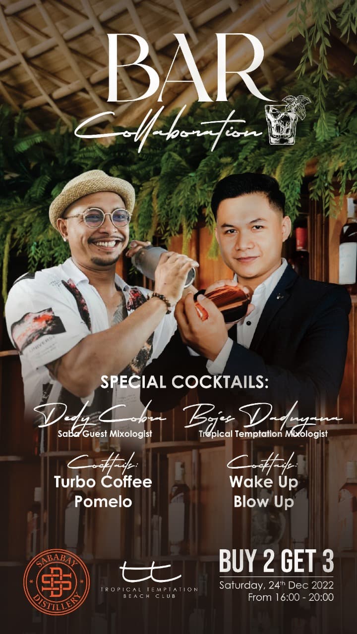Bar Collaboration: Tropical Temptation Beach Club x Sababay