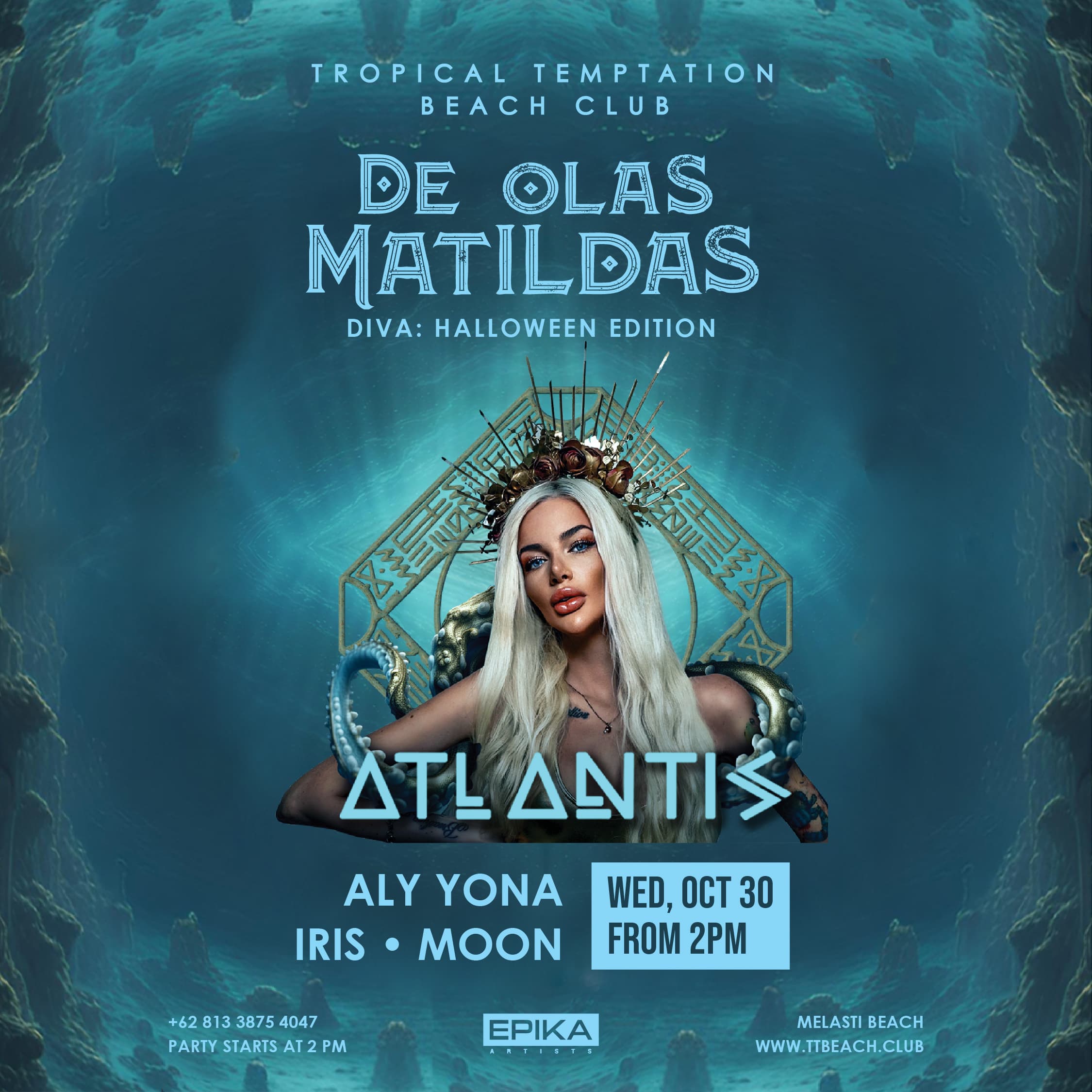 Experience DE OLAS MATILDAS: An Epic Halloween Beach Party at Tropical Temptation