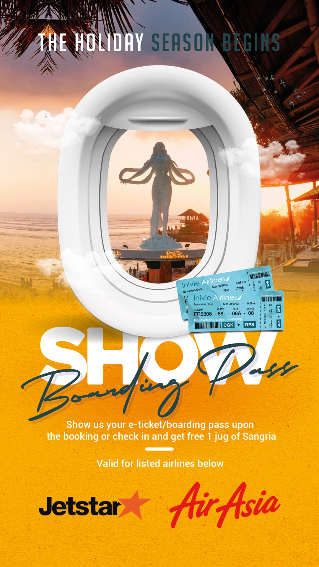 Fly with Jetstar or Air Asia and Receive a Free Jug of Sangria at ...